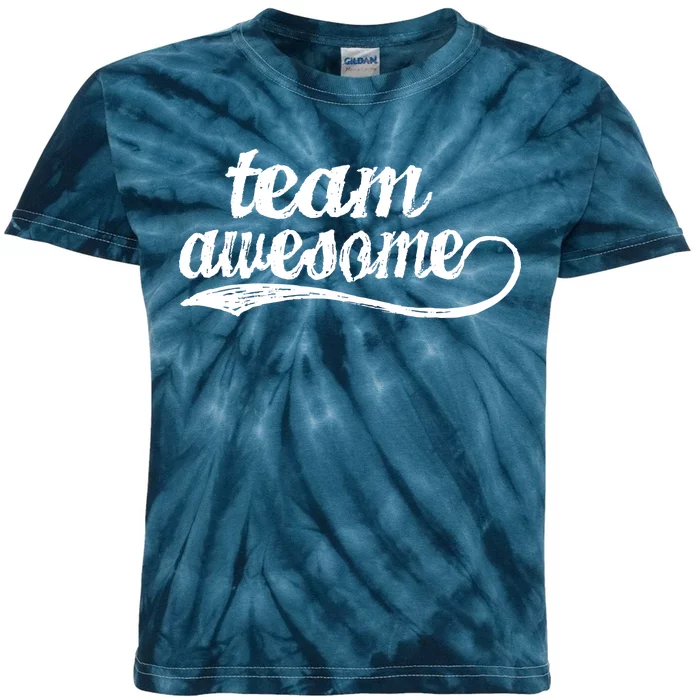 Team Awesome Retro Kids Tie-Dye T-Shirt