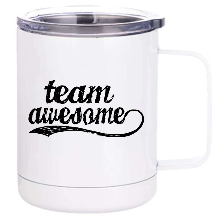 Team Awesome Retro Front & Back 12oz Stainless Steel Tumbler Cup