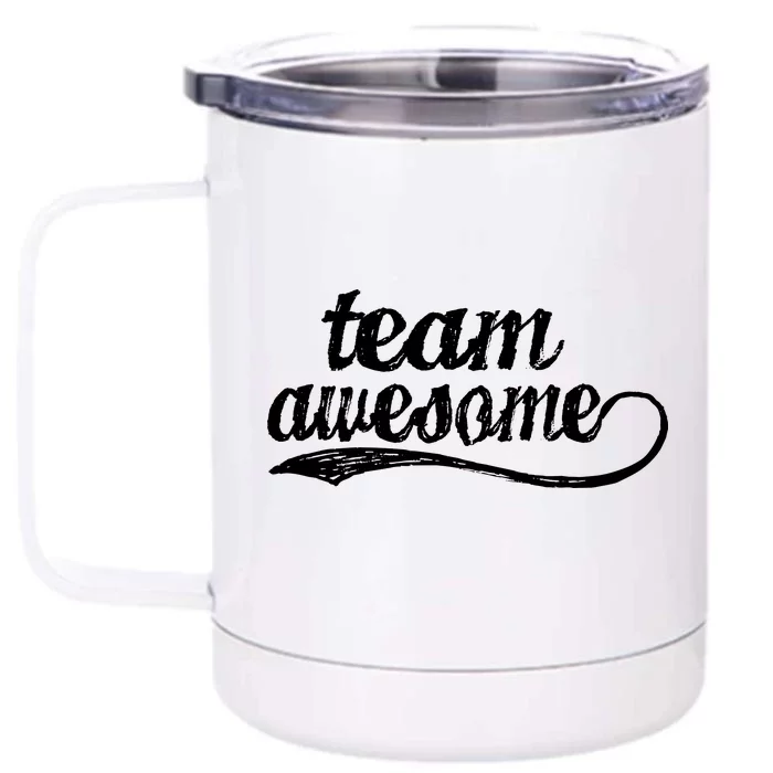 Team Awesome Retro Front & Back 12oz Stainless Steel Tumbler Cup