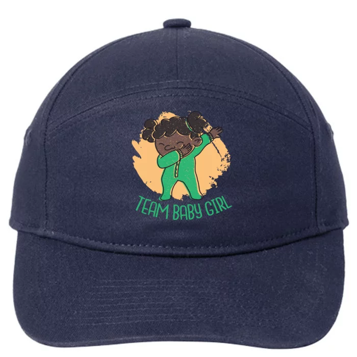 Team Baby Girl Dabbing Funny 7-Panel Snapback Hat