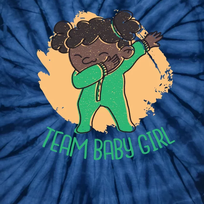 Team Baby Girl Dabbing Funny Tie-Dye T-Shirt