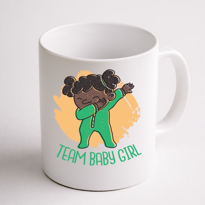 Team Baby Girl Dabbing Funny Front & Back Coffee Mug