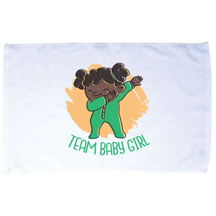 Team Baby Girl Dabbing Funny Microfiber Hand Towel