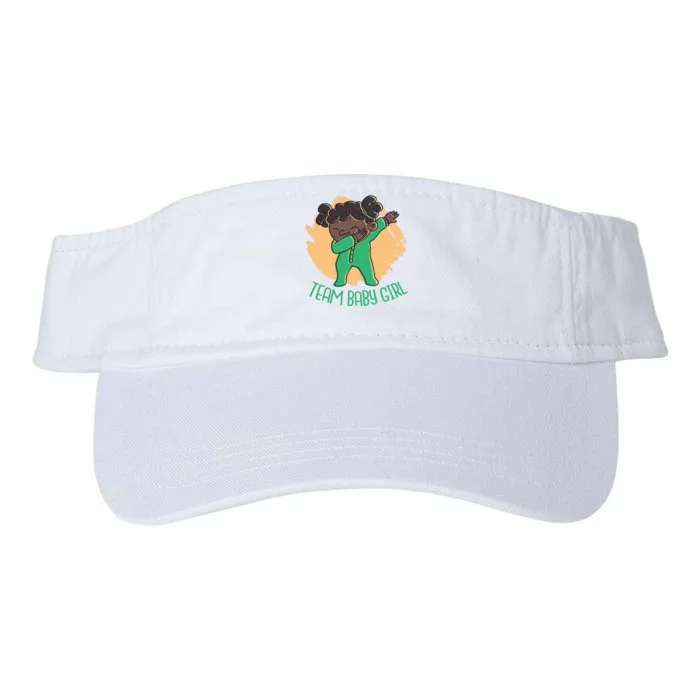 Team Baby Girl Dabbing Funny Valucap Bio-Washed Visor