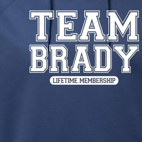 Team Brady Lifetime Memebership Performance Fleece Hoodie