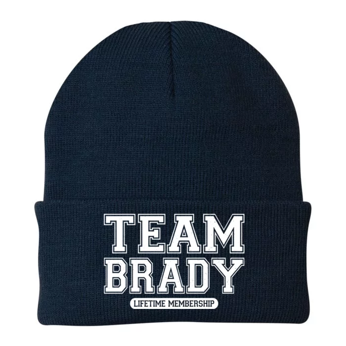 Team Brady Lifetime Memebership Knit Cap Winter Beanie