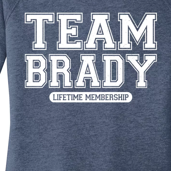 Team Brady Lifetime Memebership Women's Perfect Tri Tunic Long Sleeve Shirt