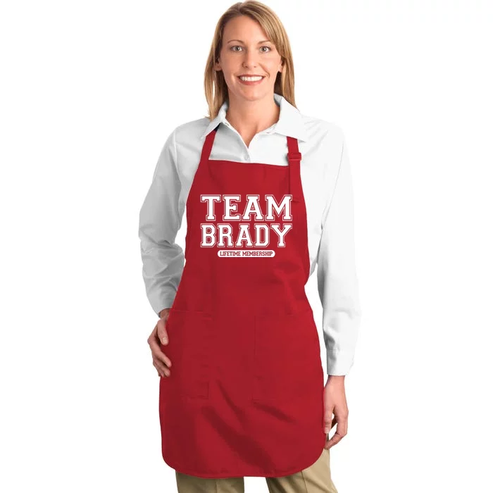 Team Brady Lifetime Memebership Full-Length Apron With Pocket