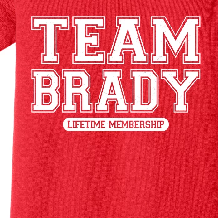 Team Brady Lifetime Memebership Baby Bodysuit