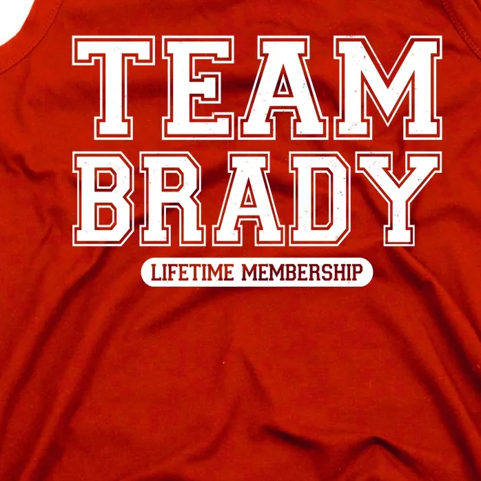 Team Brady Lifetime Memebership Tank Top