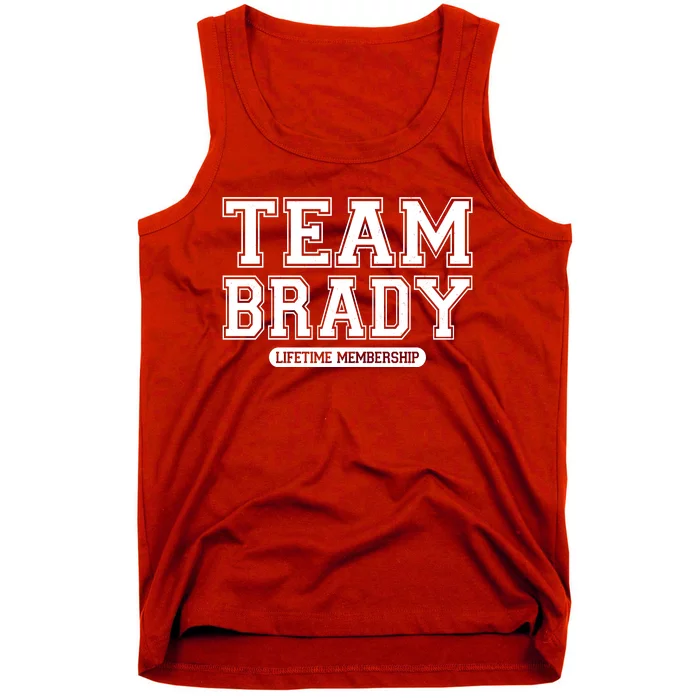 Team Brady Lifetime Memebership Tank Top