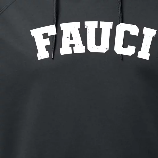 Team Dr Fauci Sporty Logo Performance Fleece Hoodie