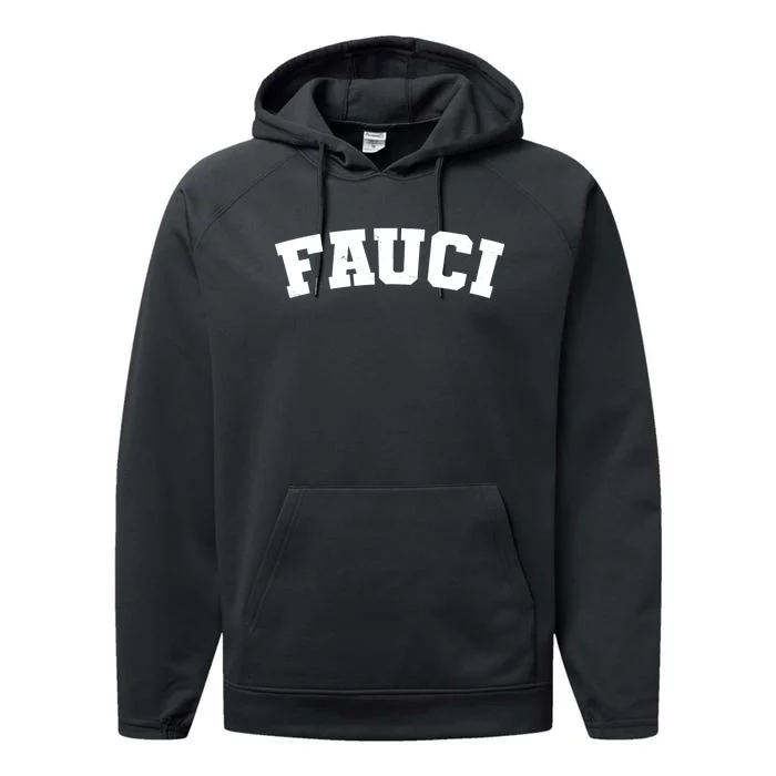 Team Dr Fauci Sporty Logo Performance Fleece Hoodie