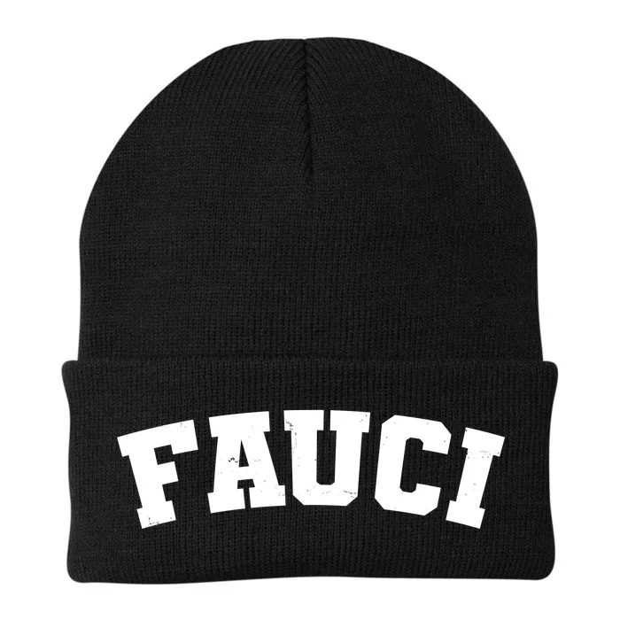 Team Dr Fauci Sporty Logo Knit Cap Winter Beanie