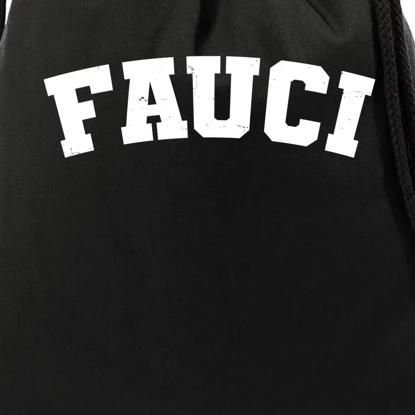 Team Dr Fauci Sporty Logo Drawstring Bag