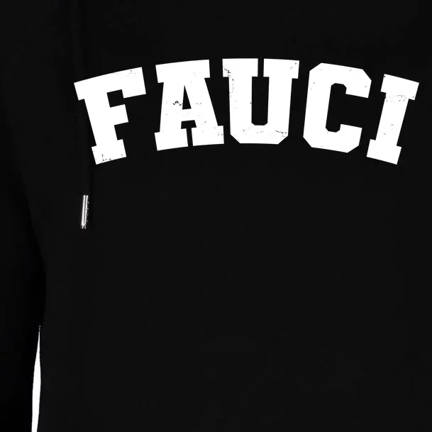 Team Dr Fauci Sporty Logo Womens Funnel Neck Pullover Hood