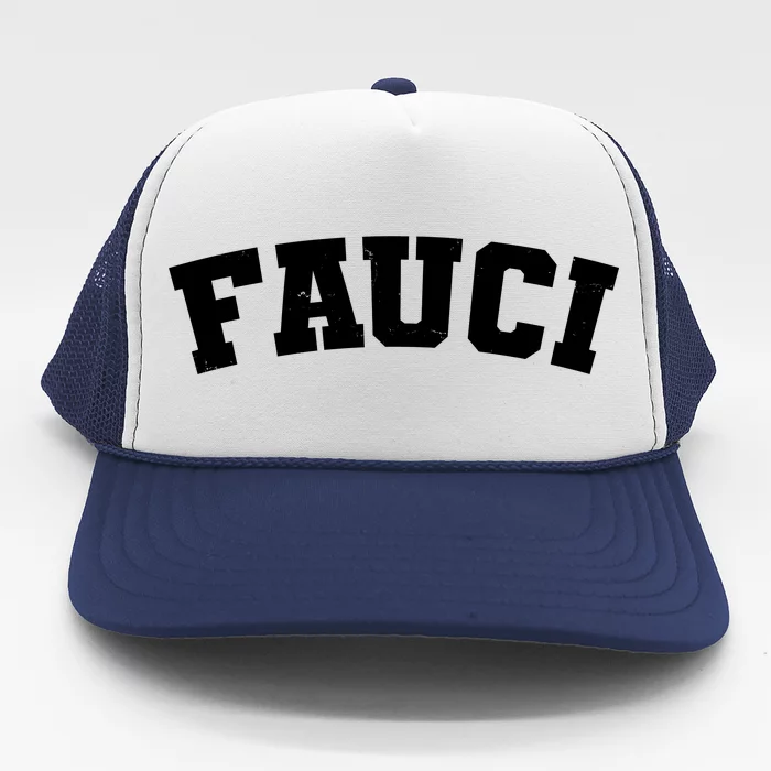 Team Dr Fauci Sporty Logo Trucker Hat