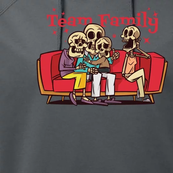 Team Family Skeleton Performance Fleece Hoodie