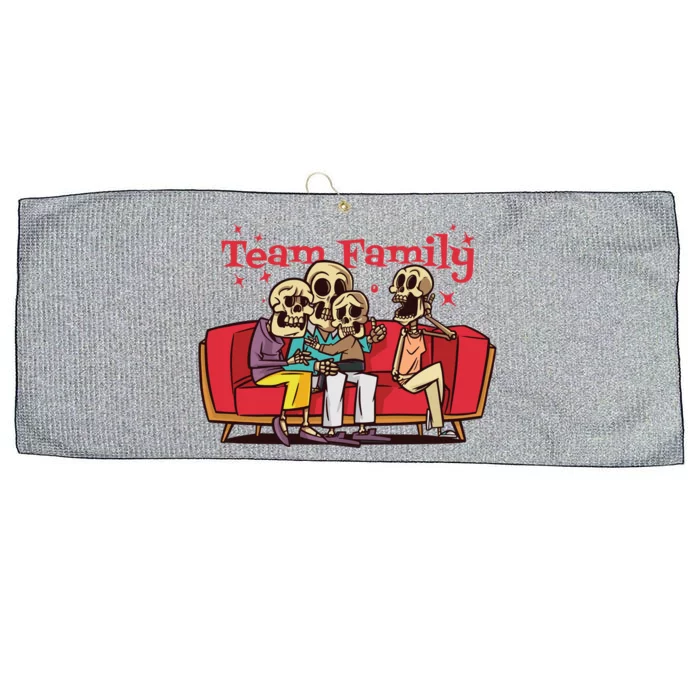 Team Family Skeleton Large Microfiber Waffle Golf Towel