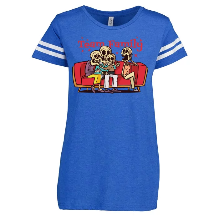 Team Family Skeleton Enza Ladies Jersey Football T-Shirt