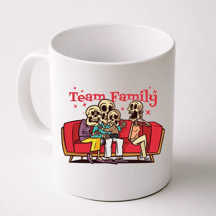 Team Family Skeleton Front & Back Coffee Mug