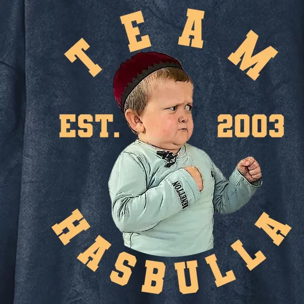 Team Hasbulla Est 2003 Meme Hooded Wearable Blanket