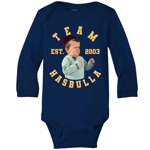 Team Hasbulla Est 2003 Meme Baby Long Sleeve Bodysuit