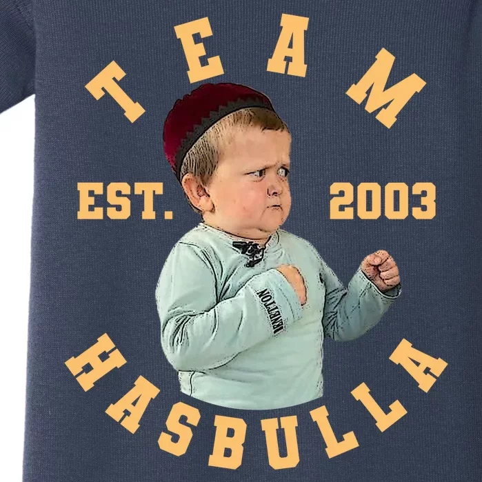 Team Hasbulla Est 2003 Meme Baby Bodysuit