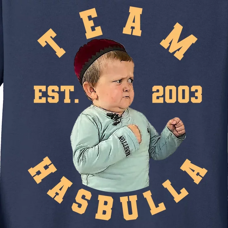Team Hasbulla Est 2003 Meme Kids Long Sleeve Shirt