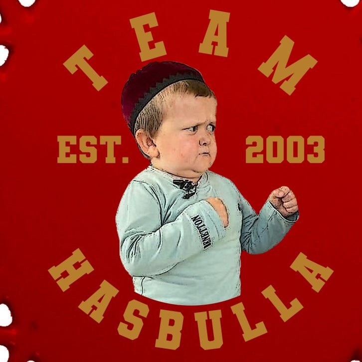 Team Hasbulla Est 2003 Meme Oval Ornament