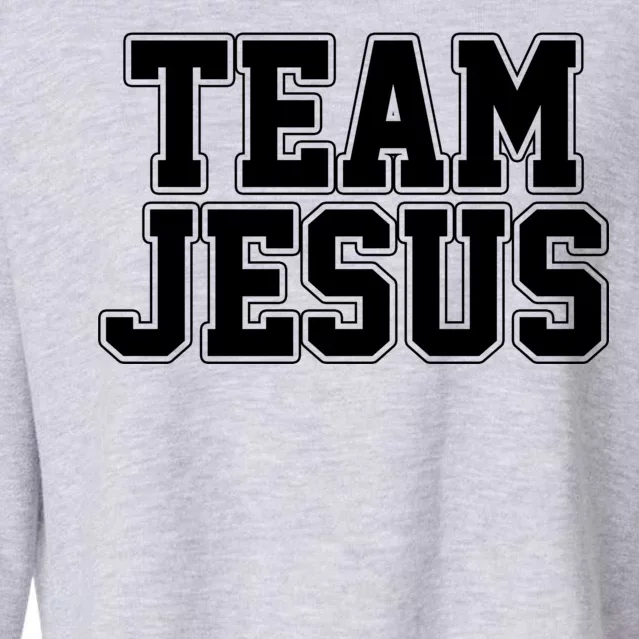 Team Jesus Cropped Pullover Crew