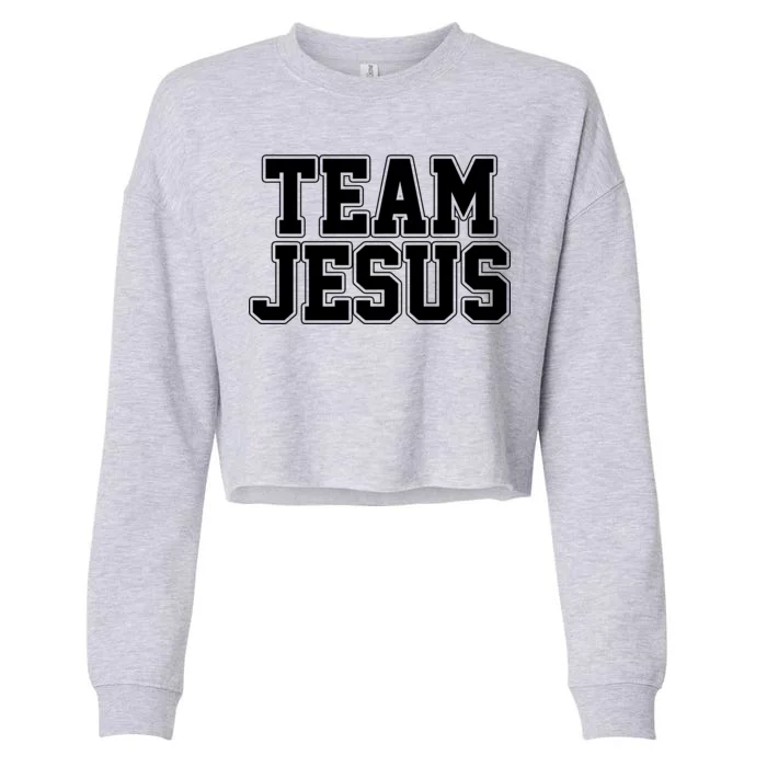 Team Jesus Cropped Pullover Crew