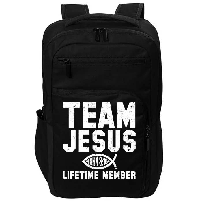 Team Jesus Lifetime Member John 3:16 Impact Tech Backpack