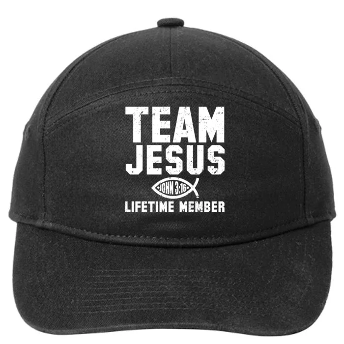 Team Jesus Lifetime Member John 3:16 7-Panel Snapback Hat