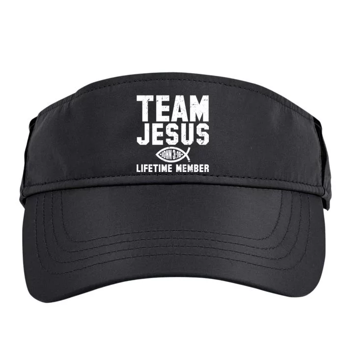 Team Jesus Lifetime Member John 3:16 Adult Drive Performance Visor