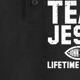 Team Jesus Lifetime Member John 3:16 Dry Zone Grid Performance Polo