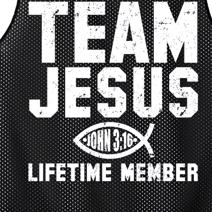 Team Jesus Lifetime Member John 3:16 Mesh Reversible Basketball Jersey Tank