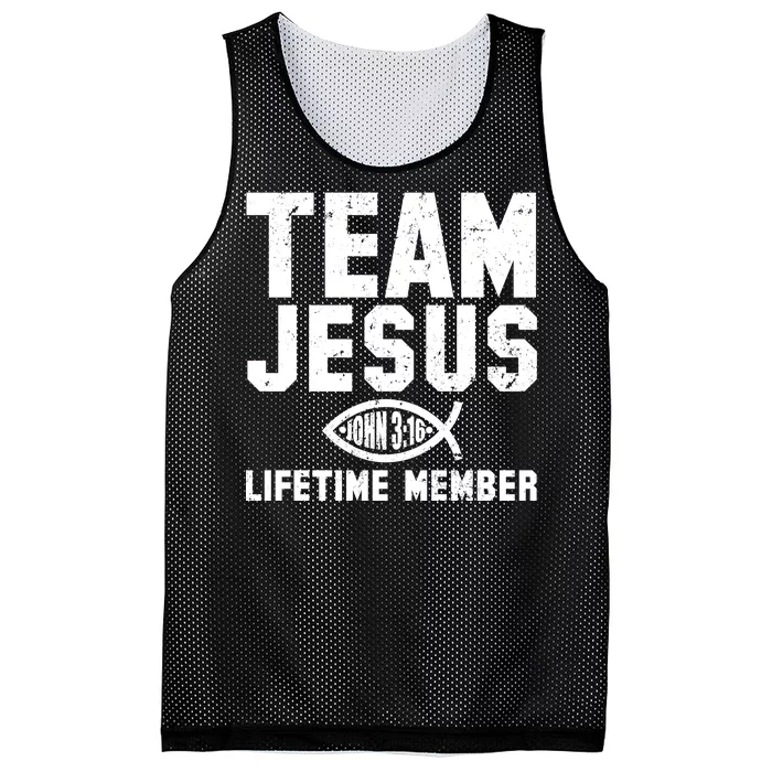 Team Jesus Lifetime Member John 3:16 Mesh Reversible Basketball Jersey Tank