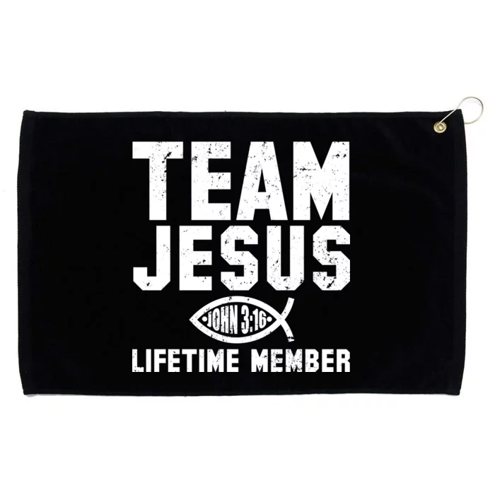 Team Jesus Lifetime Member John 3:16 Grommeted Golf Towel