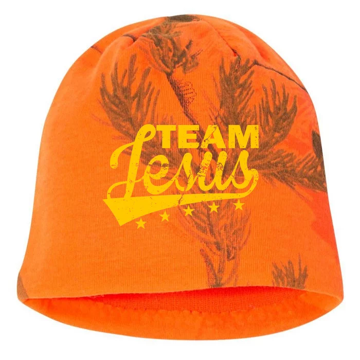 Team Jesus Vintage Christian Kati - Camo Knit Beanie