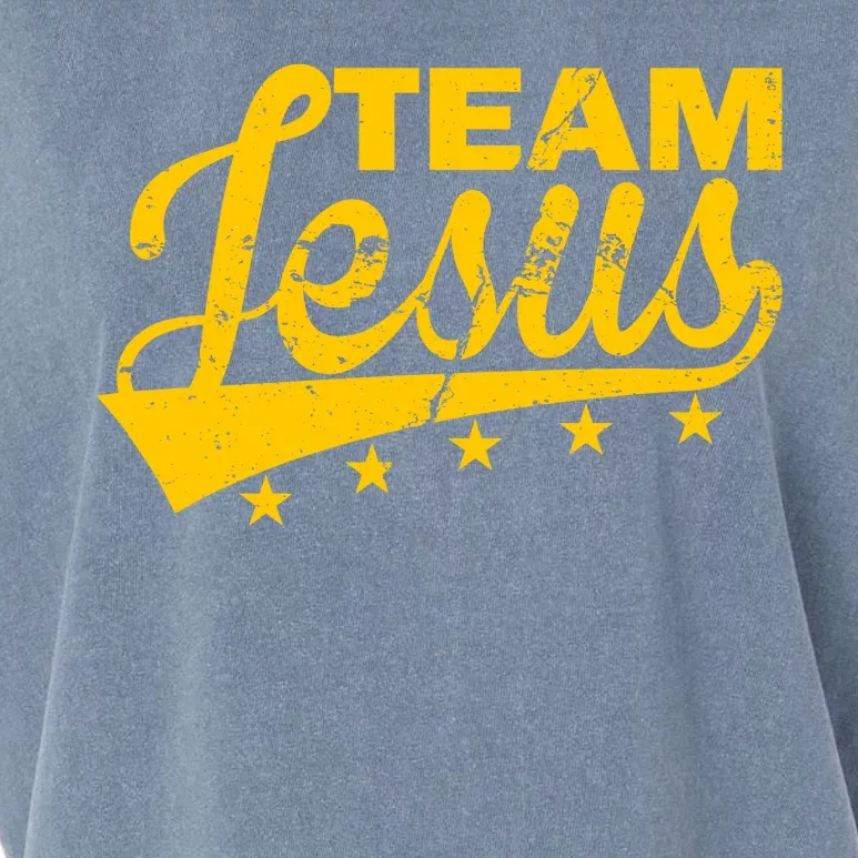 Team Jesus Vintage Christian Garment-Dyed Women's Muscle Tee