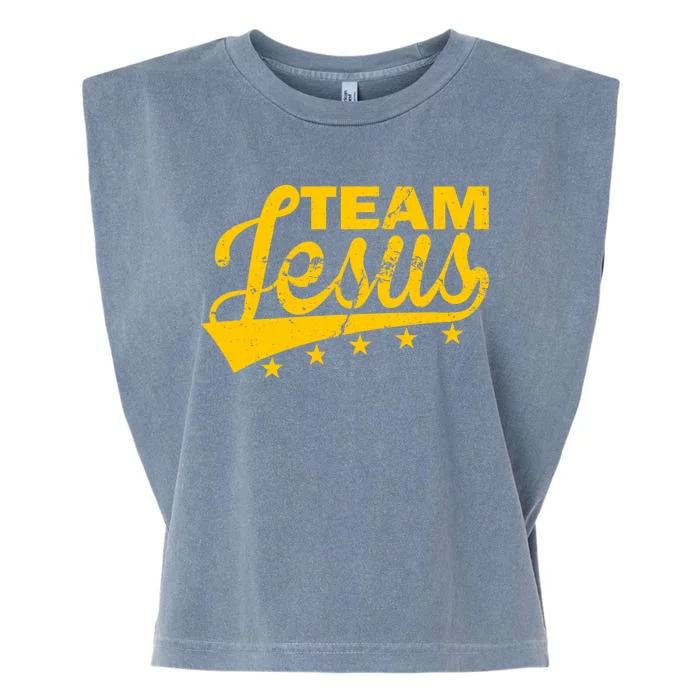 Team Jesus Vintage Christian Garment-Dyed Women's Muscle Tee