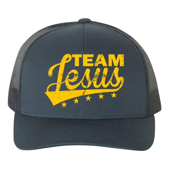 Team Jesus Vintage Christian Yupoong Adult 5-Panel Trucker Hat