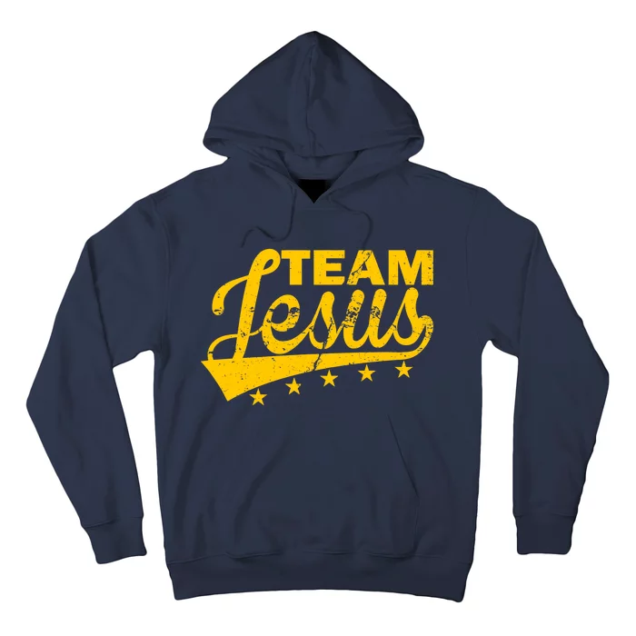 Team Jesus Vintage Christian Hoodie