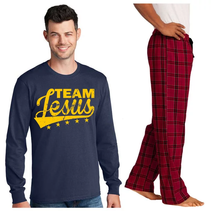 Team Jesus Vintage Christian Long Sleeve Pajama Set