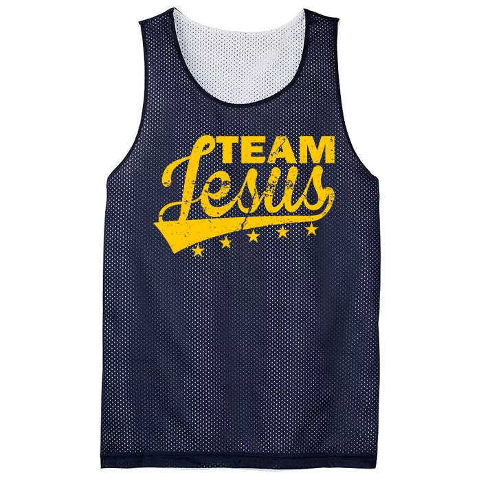 Team Jesus Vintage Christian Mesh Reversible Basketball Jersey Tank