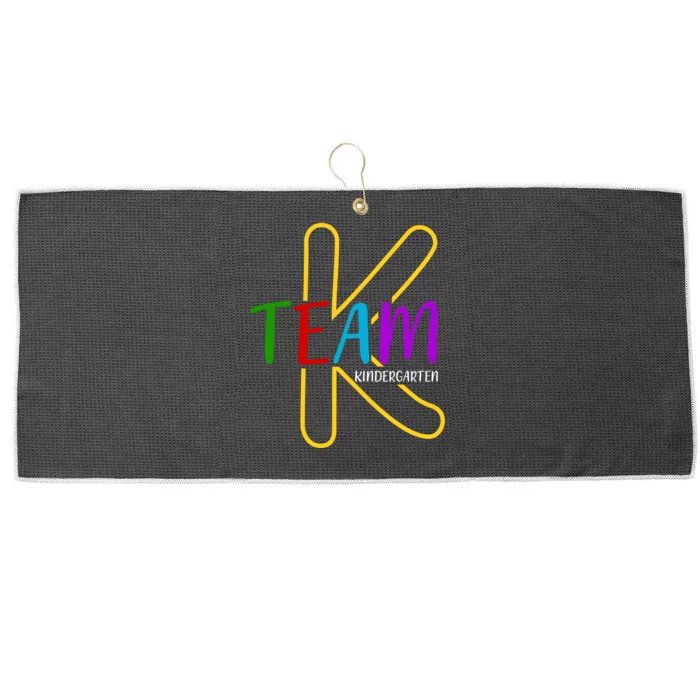 Team K Kindergarten Large Microfiber Waffle Golf Towel