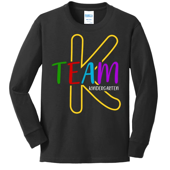 Team K Kindergarten Kids Long Sleeve Shirt