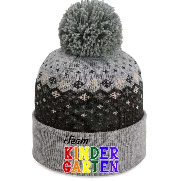 Team Kindergarten The Baniff Cuffed Pom Beanie