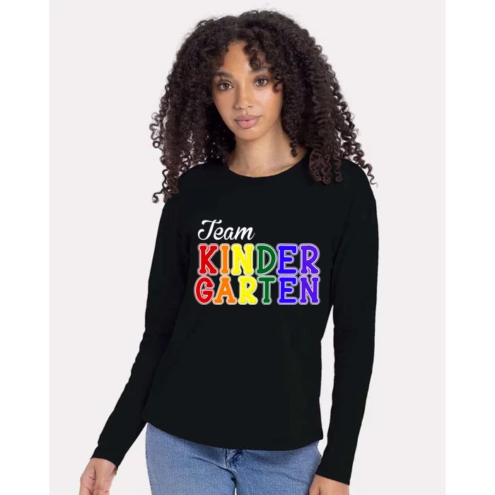 Team Kindergarten Womens Cotton Relaxed Long Sleeve T-Shirt